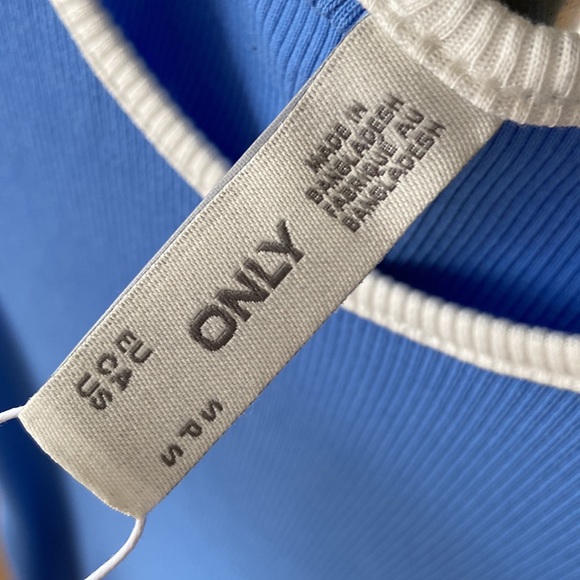 [Brand New] ONLY Women’s Contrast Mini Dress / Size S / Ultramarine blue - Picture 2 of 5